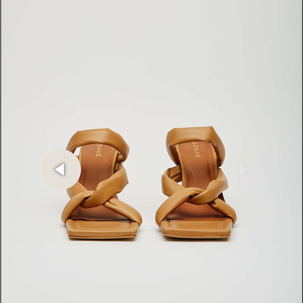 NWB ALOHAS  AMARETTO heel size 40 CAMEL $170